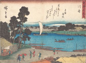 Kawasaki, mi? 1838. , szúnyog. 1838. alkotó: Ando Hiroshige