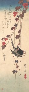 Hosszúfarkú cinege őszi borostyán, kb. 1835., kb. 1835. alkotó: Ando Hiroshige