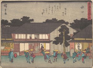 Mizuguchi, mi? 1838. , szúnyog. 1838. alkotó: Ando Hiroshige