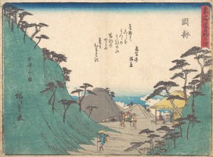 Okabe, kb. 1838., kb. 1838. alkotó: Ando Hiroshige