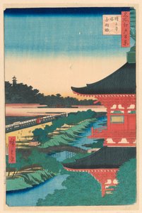 A Zojoji templom pagodája, Akabane (Zojoji-to, Akabane) A sorozatból Edo száz nézete alkotó: Ando Hiroshige