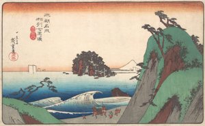 Seven-ri Beach, Soshu tartomány. alkotó: Ando Hiroshige