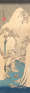 Havas szurdok. alkotó: Ando Hiroshige