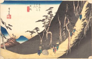 Huszonhatos állomás: Nissaka, Sayo no Nakayama, a... ötvenhárom állomásától, kb. 1833-34. alkotó: Ando Hiroshige