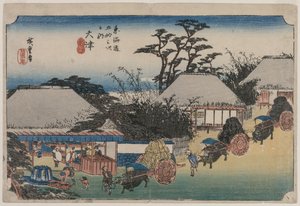 A Tokaido ötvenhárom állomása: Otsu, 1833-1834.