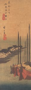 Otsuki a Tsukuda-szigetről. alkotó: Ando Hiroshige