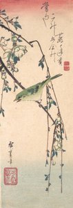 Poszcsa szilvaágon, kb. 1835., kb. 1835. alkotó: Ando Hiroshige