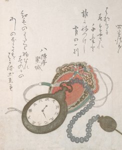 Western Pocket Watch from the Spring Rain Collection Harusame shu, vol. 3, 1823., 1823. keltezésű alkotó: Ando Hiroshige