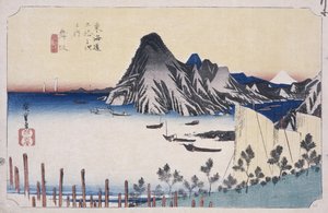 Imagiri kilátása alkotó: Ando or Utagawa Hiroshige
