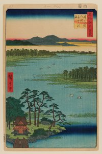 Benten szentély, Inokashira tó alkotó: Ando or Utagawa Hiroshige