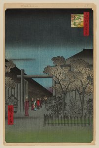 Hajnal a Yoshiwara belsejében alkotó: Ando or Utagawa Hiroshige