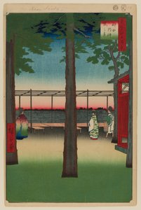 Hajnal a Kanda Myojin szentélynél alkotó: Ando or Utagawa Hiroshige