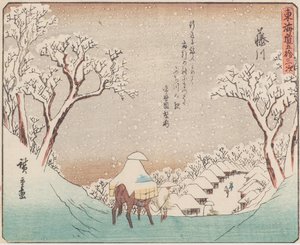 Fuji folyó alkotó: Ando or Utagawa Hiroshige