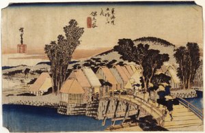 Hodogaya, Shinmachi B gerinc alkotó: Ando or Utagawa Hiroshige