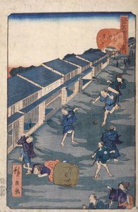 Imuta [42] (színes fatömbnyomat) alkotó: Ando or Utagawa Hiroshige