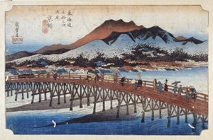 Keishi (Kiotó), Capital (színes fatömbnyomat) alkotó: Ando or Utagawa Hiroshige