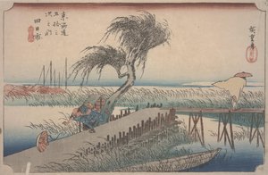 Mie folyó alkotó: Ando or Utagawa Hiroshige