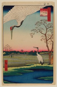 Minowa, Kanasugi, Mikawashima alkotó: Ando or Utagawa Hiroshige