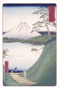 Misaka-hágó Kai tartományban (Kai Misakagoe) (színes fatömbnyomat) alkotó: Ando or Utagawa Hiroshige