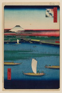 Mitsumata Wakarenofuchi alkotó: Ando or Utagawa Hiroshige