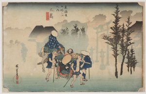 Reggeli köd alkotó: Ando or Utagawa Hiroshige