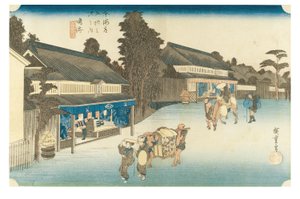 Narumi: A Tokaido ötvenhárom állomása című sorozatból, 1831-1834 körül (fametszet, papír). alkotó: Ando or Utagawa Hiroshige