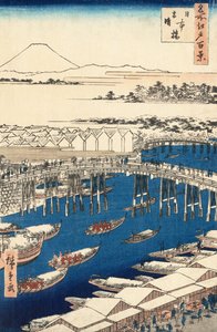 Nihonbashi, Cair Hayashi g af hand r S w, Utagawa Hiroshige alkotó: Ando or Utagawa Hiroshige