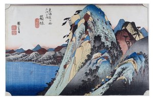 No. 11 Hakone - Tójelenet, Edo-korszak, 1833-34 körül (fametszet, papír) alkotó: Ando or Utagawa Hiroshige