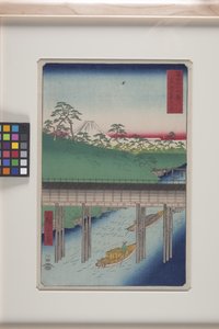 Ochanomizu a keleti fővárosban (T?to: Ochanomizu) (színes fatömbnyomat) alkotó: Ando or Utagawa Hiroshige