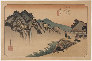 Sakashita: Fudette Mine (Sakashita, Fudete Mine) alkotó: Ando or Utagawa Hiroshige