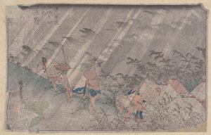 Figyelj (Black Woodblock) alkotó: Ando or Utagawa Hiroshige