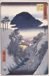 Station 22, Okabe (színes fatömbnyomat) alkotó: Ando or Utagawa Hiroshige