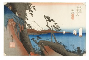 Yui: A Tokaido ötvenhárom állomása című sorozatból, 1831-1834 körül (fametszet, papír). alkotó: Ando or Utagawa Hiroshige
