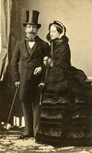 III. Napóleon császár és Eugénia császárné alkotó: Andre Adolphe Eugene Disderi