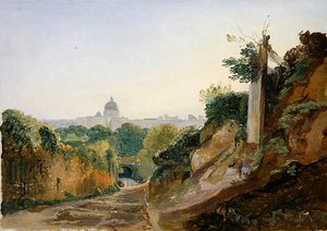 Kilátás Rómára az Arco Oscuro felől