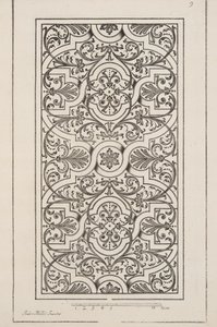 Design for Parterre, Theater des Plans et Jardinages, Pub.1652 (metszet)