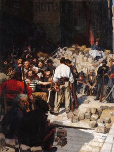 Barikád, Párizs Kommün, 1871. május alkotó: André Victor Édouard Devambez