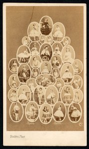 A Párizsi Opera balett-táncosai (f/w fotó) alkotó: Andre Adolphe Eugene Disderi