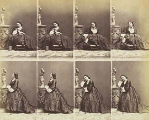 Bertha, 1862. alkotó: Andre Adolphe Eugene Disderi