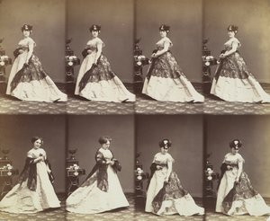 Louise Abigdon, 1866. alkotó: Andre Adolphe Eugene Disderi