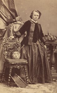 Rosa Bonheur portréja 1822-1899, 1860-as évek eleje. alkotó: Andre Adolphe Eugene Disderi