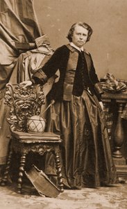 Rosa Bonheur portréja, 1861 körül (fotó) alkotó: Andre Adolphe Eugene Disderi