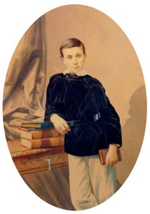 I. Albert monacói herceg, 1860 körül (festett fotó) alkotó: Andre Adolphe Eugene Disderi
