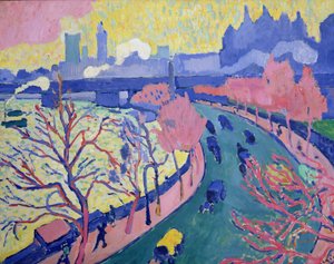 Charing Cross híd, 1906 körül (olaj, vászon) alkotó: Andre Derain