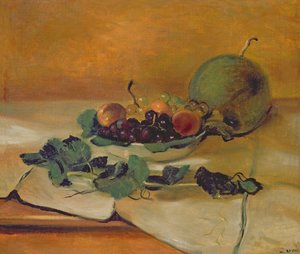 Dinnye és gyümölcsök, 1927 körül (olaj, vászon)