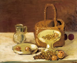 Csendélet kosárral (olaj, vászon)