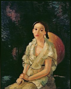 A festő ülő unokahúga, 1931 körül (olaj, vászon) (lásd még 287563) alkotó: Andre Derain