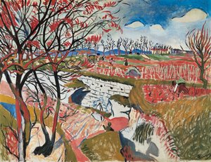 Szőlőültetvények tavasszal alkotó: Andre Derain