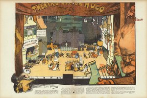 Victor Hugo születésének századik évfordulója, illusztráció a Le Rire számára