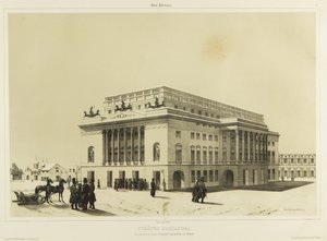 A szentpétervári Alexandrinszkij Színház c. 1840 alkotó: Andre Durand